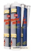 Клей, жидкие гвозди, универсальный для дерева, металлов и пластиков Lugato (Люгато) Montier mit mir